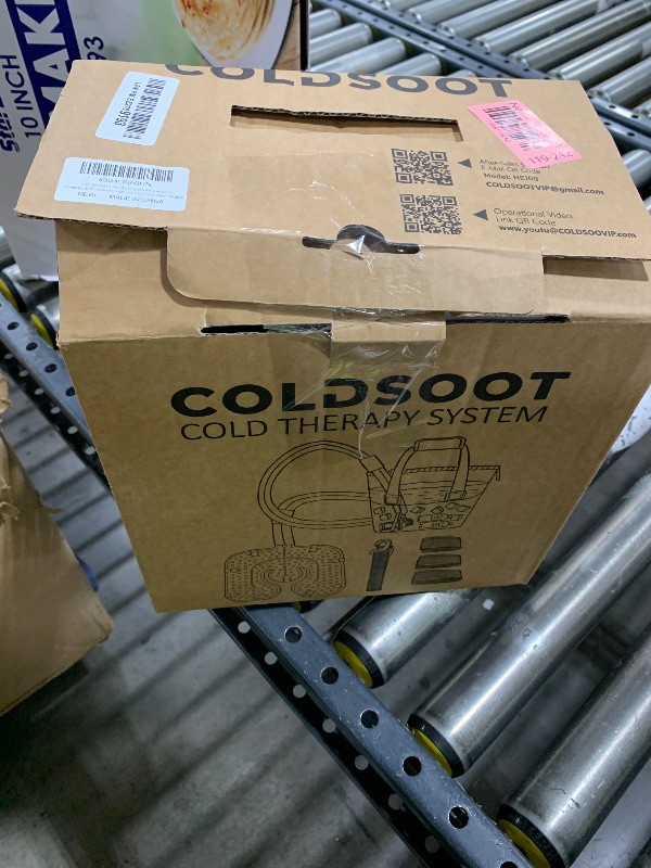 Photo 1 of COLDSOOT Cold Therapy Machine w/Timer, Compact and Portable Ice Machine for Knee After Surgery, Knee Replacement Recovery System, Cryotherapy Pain Relief w/Compression Pad for Shoulder, Hip and Ankle