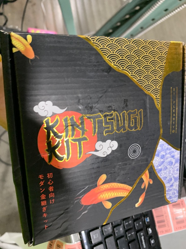 Photo 1 of Plearty Kintsugi Repair Kit 50ml Food-Safe Linseed Resin Dishwasher-Proof 60g Metallic Gold Mica Powder 15-Page Guide of The Most Complete and Modern Kintsugi kit for Beginners