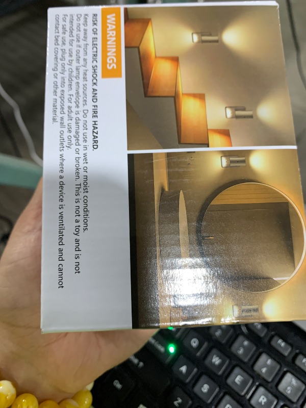 Photo 1 of fesnne Night Light, LED Night Lights Plug into Wall, [2 Pack] Warm White 3000K, 0-100LM Adjustable Brightness Light Sensor Nightlights Plug in Wall for Hallway, Bathroom, Adults, Neutral Beige