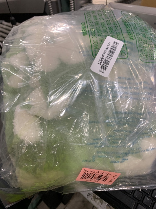Photo 1 of Lesure XLarge Dog Bed-Thick Shredded Chopped Foam Pet Bed Indoor with Removable Cover, Cute Modern Fuzzy Plush & Anti Slip Bottom, Green
