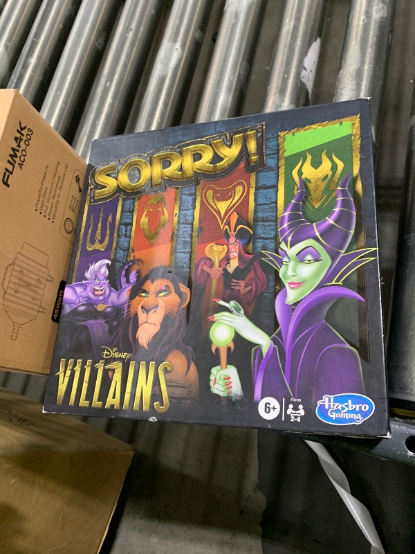 Photo 1 of Hasbro Gaming Sorry! Board Game: Disney Villains Edition Kids Game, Family Games for Ages 6 and Up (Amazon Exclusive)