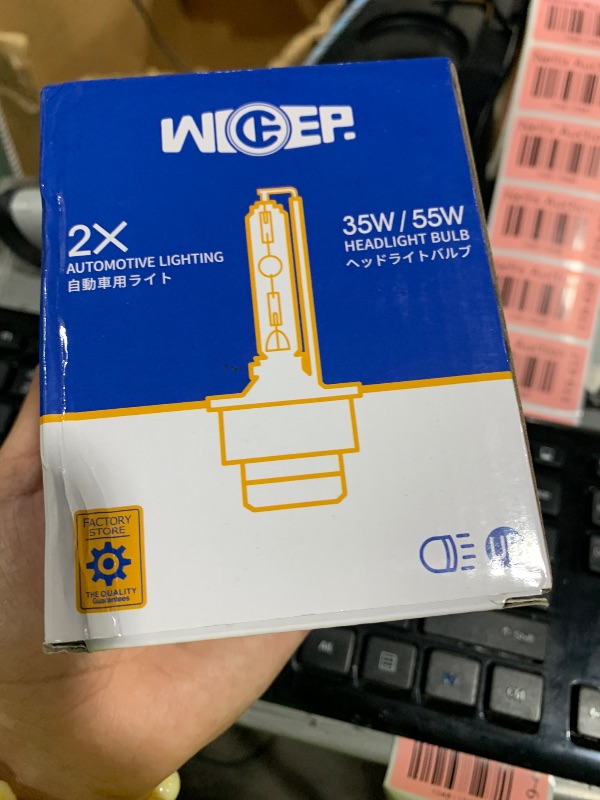 Photo 1 of wideep D2R Xenon HID Headlight Bulbs, 6000K 35W, 85126UB 66250 85126WX Replacement Headlamp for Low Beam, 2 Pcs