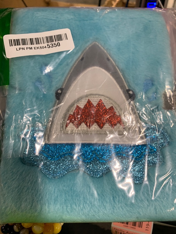 Photo 1 of SuperStyle Shark Diary with Lock, Gift for 6 7 8 Years Old Boy, Fuzzy Notebook Cute Shark Diary Secret Writing Plush Journal Christmas Day Birthday Gift for Kids