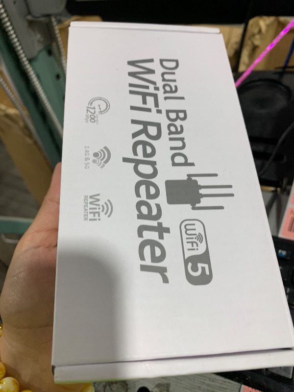 Photo 1 of WiFi Extender Signal Booster for Home, WiFi Extender, Long Range up to 12880 Sq Ft and 105 Devices, Internet Extender WiFi Booster, WiFi Repeater with Ethernet Port, Signal Booster