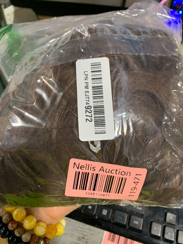 Photo 1 of REECHO 20" 1-Pack 3/4 Full Head Curly Wave Clips in on Synthetic Hair Extensions HE008 Hairpieces for Women 5 Clips 4.5 Oz per Piece - Linen
