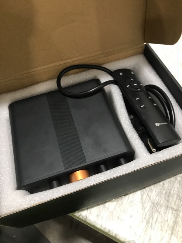 Photo 1 of Fosi Audio HT4S Bluetooth Amplifier for Outdoor Speakers, 4 Channel Power Amp for Home Theater, Outdoor Gathering, 4.1/5.0 Ch Stereo Home Audio Receiver, Supports AUX/Optical Input with Remote Control