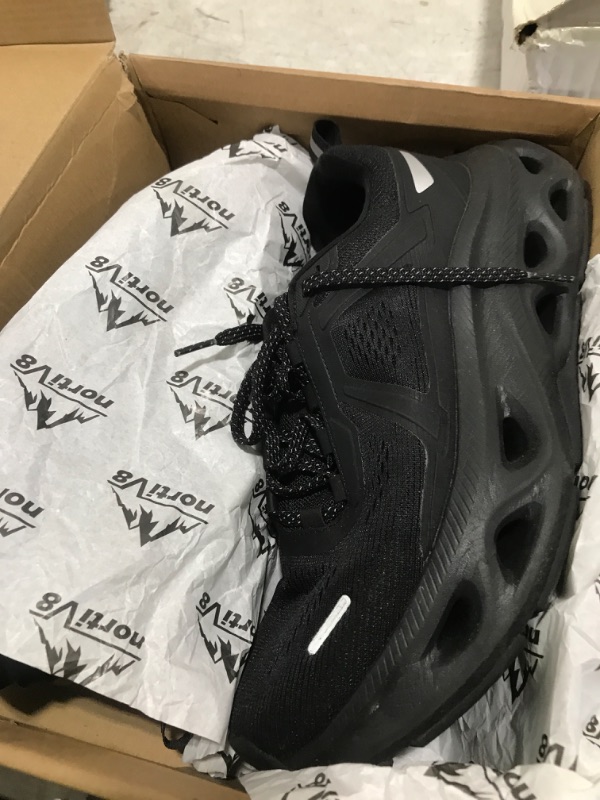 Photo 1 of NORTIV 8 Men's Comfortable Walking Shoes MovePropel Athletic Breathable Gym Workout Tennis Jogging Cross Training Non Slip Fashion Running Sneakers,Size 9.5,All Black,SNWS247M