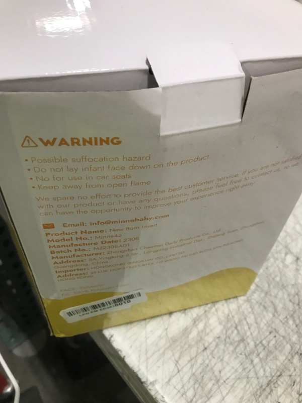 Photo 1 of Minne Baby Infant Insert Compatible with 4Moms MamaRoo and RockaRoo Swing, Plush Soft Fabric Reverses to Breathable Cool Mesh, Newborn Insert with Head and Body Support