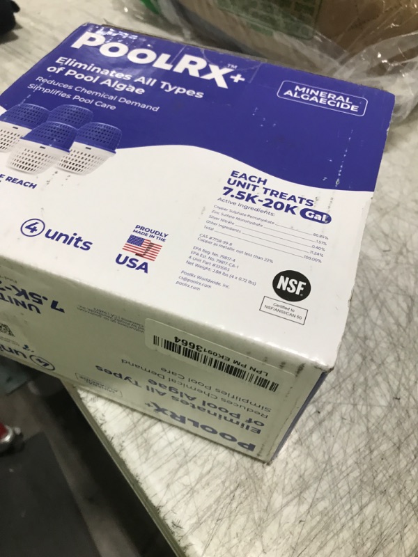 Photo 1 of PoolRX+ Pool Unit 7.5k-20k gallons (4-Pack), Blue, (331003)
