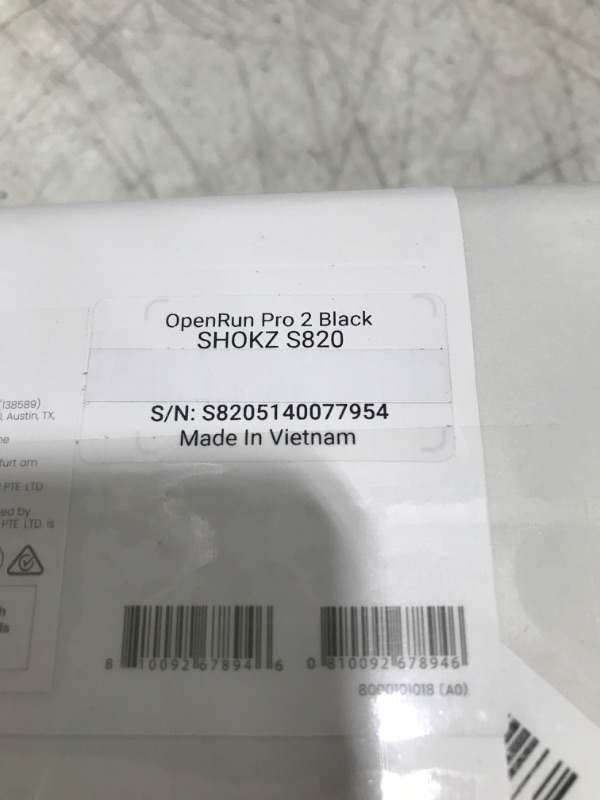 Photo 1 of SHOKZ New OpenRun Pro 2 - Open-Ear, Bone Conduction Sport Headphones - with Reflective Strip - Sweat Resistant, Workout Headphones - Secure, Wireless, Comfortable Fit-Deep Bass and Smart Mic App