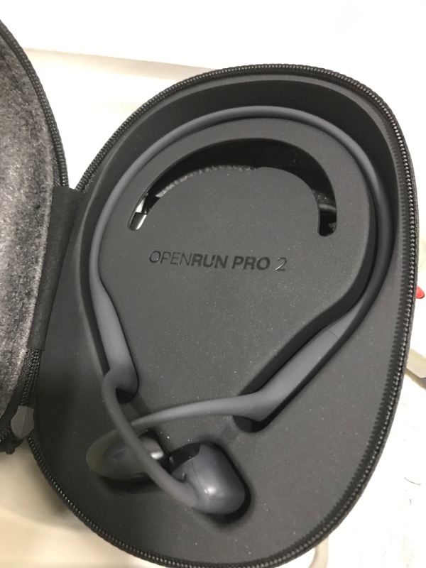 Photo 1 of SHOKZ New OpenRun Pro 2 - Open-Ear, Bone Conduction Sport Headphones - with Reflective Strip - Sweat Resistant, Workout Headphones - Secure, Wireless, Comfortable Fit-Deep Bass and Smart Mic App