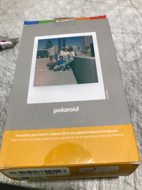 Photo 1 of Polaroid Now 3rd Generation I-Type Instant Camera + Film Bundle - Now Pebble White Camera + 16 Color Photos (6561)