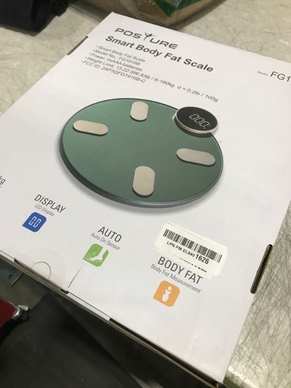 Photo 1 of Scale for Body Weight, Posture Digital Bathroom Scale Large LED Display Weight Scale, High Accurate Body Composition Analyzer with BMI with Free Smartphone APP, 400Lb,Green