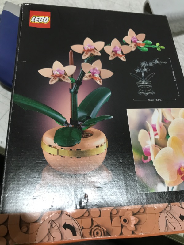 Photo 1 of LEGO Botanicals Mini Orchid Building Set - Artificial, Fake Orchid for Home Decor, Adults Ages 18+ - Gift for Birthdays - Indoor Plant Decorations for Table, Desk, Office - 10343