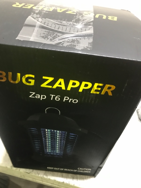 Photo 1 of GOOTOP Bug Zapper Outdoor, Mosquito Zapper, Electric Fly Zapper, Mosquito Killer, Fly Traps, 3 Prong Plug, Flying Insects Zapper Indoor Outdoor 90-130V, 4200V, ABS Plastic Outer (Black)