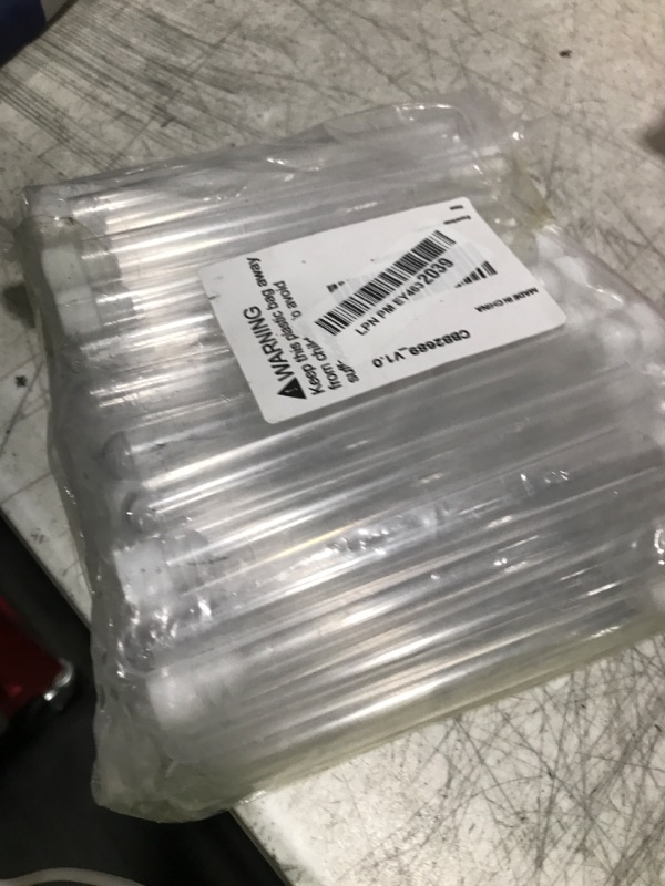 Photo 1 of SUPERLELE 48 Pack Plastic Test Tubes with Caps, 16x150mm(25ml) Plastic Tubes for Plants, Lash Wands, Party Supplies, Scientific Experiments