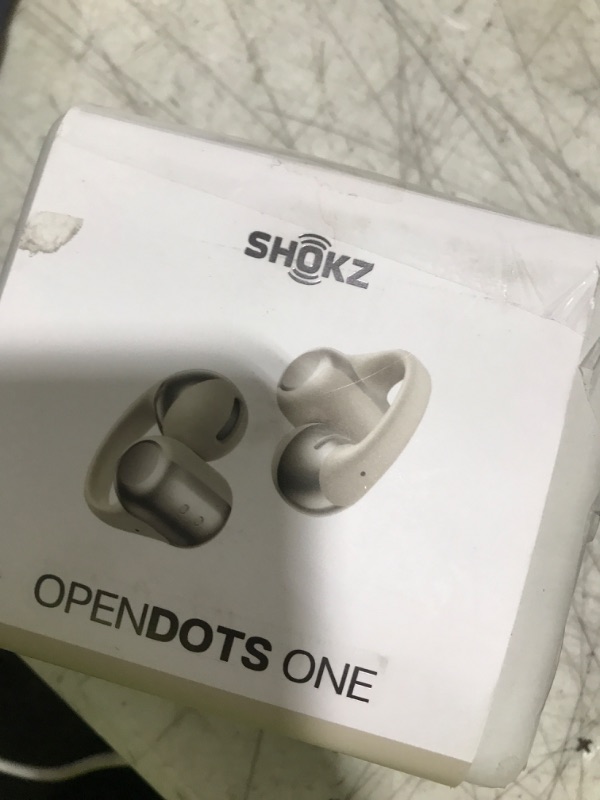 Photo 1 of SHOKZ OpenDots ONE - Open-Ear Headphones - Wireless Bluetooth Earbuds with Microphone - Secure, Lightweight, Clip-On Fit - Premium Dolby Audio - Water Resistant - Fast Charging - Up to 40 hrs Playtime