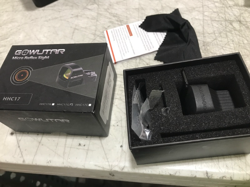 Photo 1 of GOWUTAR HHC17G Micro RMSc Green Dot Sight Side-Battery Loading Shake Awake 3 MOA Optical Reflex Sights w/Picatinny Mount
