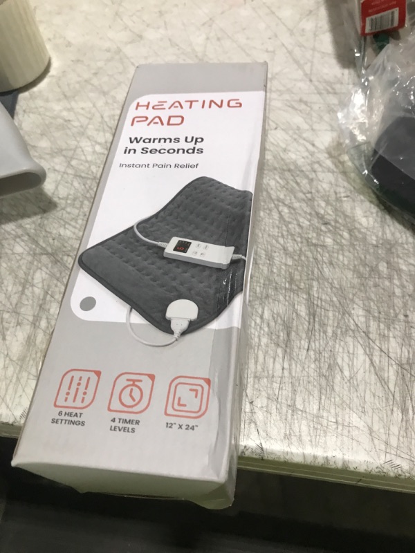 Photo 1 of Heating Pad for Back & Period Cramps, Portable Heating Pad for Neck and Shoulders and Back with Auto Shut Off Large, Machine Washable, Christmas Gifts for Women, Men