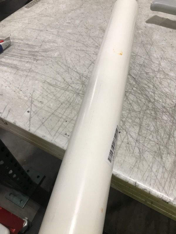 Photo 1 of MECCANIXITY 2.5 Inch PVC Rigid Tube Round Pipe 57mm ID 63mm OD 500mm White High Impact for Water Pipe, Crafts, Decoration, Cable Sleeve