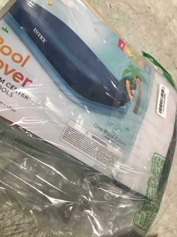 Photo 1 of Intex Rectangular Pool Cover for 103 in. x 69 in. or 120 in. x 72 in. Pools