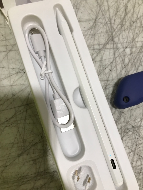 Photo 1 of Stylus Pen for iPad 6th-11th Generation-2X Fast Charge Active Pencil Compatible with 2018-2025 Apple iPad Pro 11"/12.9"/M4, iPad Air 3/4/5/M2/M3,iPad mini 5/6 Gen-White