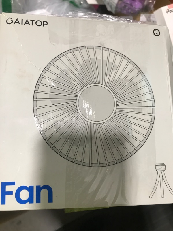 Photo 1 of Gaiatop Mini Portable Stroller Fan, Battery Operated Small Clip on, Detachable 3 Speed Rechargeable, 360° Rotate Flexible Tripod Better Cooling for Car Seat Crib Treadmill Travel Blue