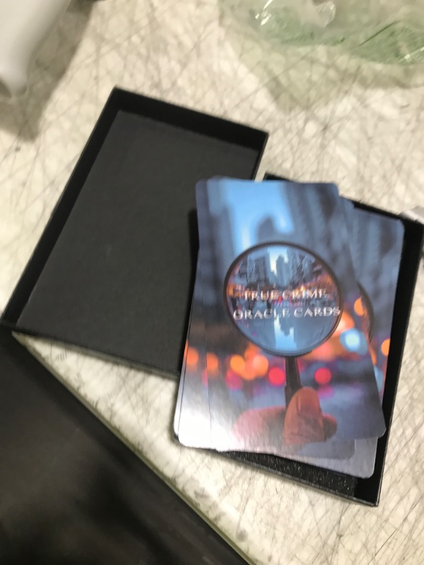 Photo 1 of ZZBUY True Crime Oracle Cards, Conspiracy Theory Oracle Deck with Meanings on Them for Beginners Uncovering Hidden Motives, Deception & Emotional Truths