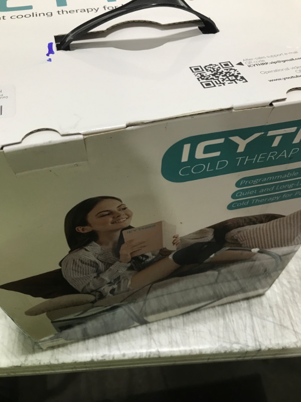 Photo 1 of ICYTHRP Cold Therapy Machine with Programmable Timer, Portable Ice Machine for Knee After Surgery, Knee Replacement Recovery System for Pain Relief w/Compression Pad for Shoulder, Hip and Ankle