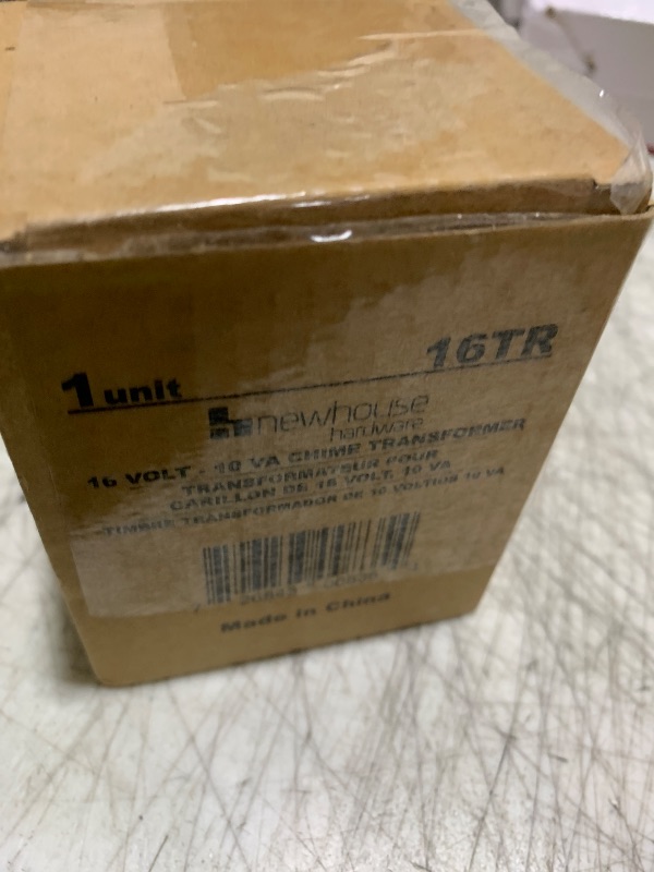 Photo 1 of Newhouse Hardware 16TR Doorbell Transformer, wired 16V/10VA, Assorted