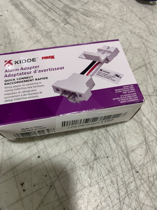 Photo 1 of Kidde Quick Connect Smoke Detector Adapter Plug, Smoke Alarm Wiring Harness, Compatible with Kidde Hardwired Smoke, Carbon Monoxide, & Combination Smoke & Carbon Monoxide Detectors