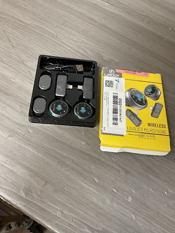 Photo 1 of LID LIRDDY Mini Microphone for iPhone: Wireless Lavalier Microphone for Android - Noise Canceling Magnetic Clip Lapel Mic - Vlogging & Pro Video Recording for Content Creators?