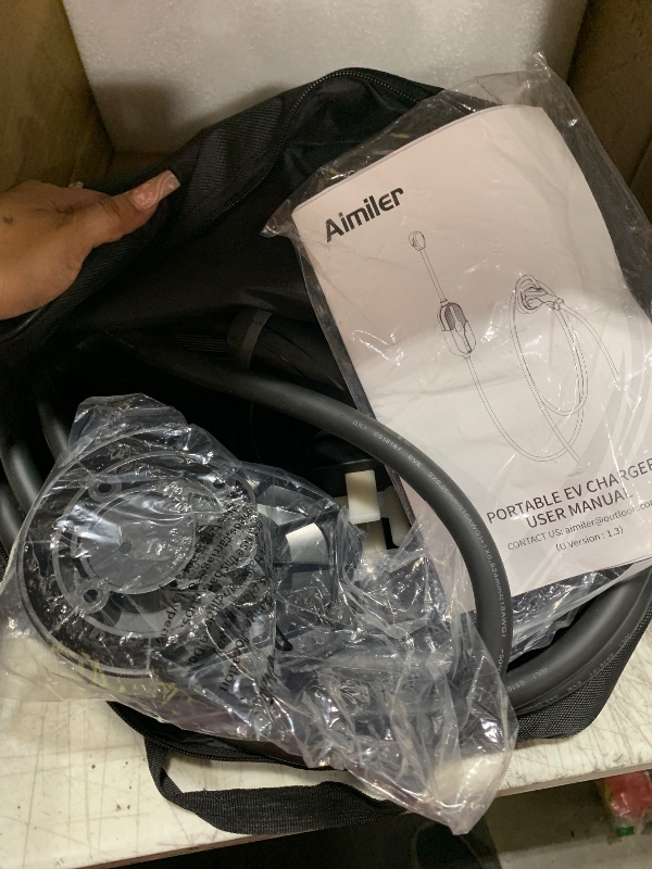 Photo 1 of AIMILER Level 2 Electric Vehicle (EV) Charger(WIFI APP/Plug-play), 32A, 25ft Cable ETL Certified, 220V-240V NEMA 14-50P Plug EVSE w/ J1772 Connector, Portable EV Car Charging Stations for Home Level 2