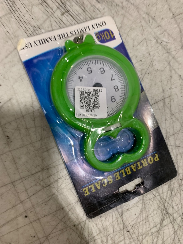 Photo 1 of 10kg/22lbs Hanging Scale, Double Scale Portable Mini Spring Scale Mechanical Weighing Scale Food Scale for Grocery Shopping Travel Fishing(Green)