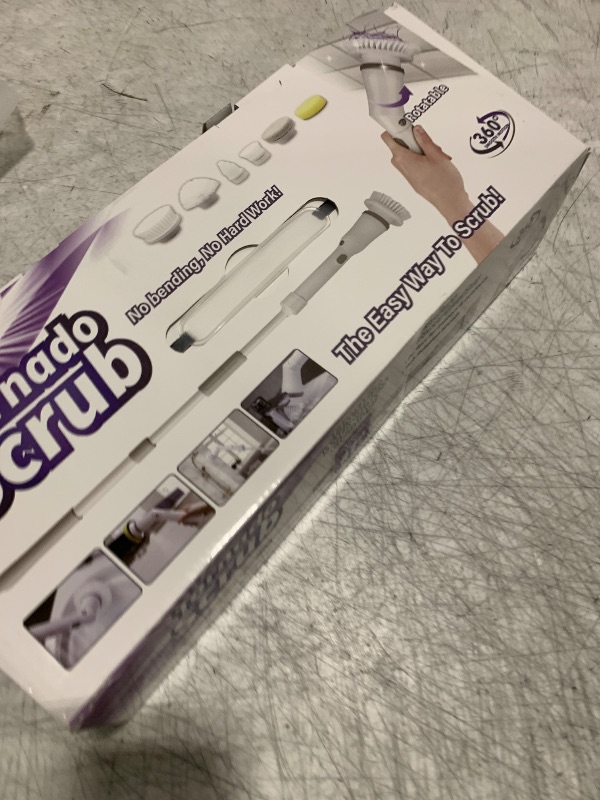 Photo 1 of Electric Spin Scrubber, Cordless Power Electric Cleaning Brush Waterproof with Adjustable Extension Handle for Bathroom Kitchen Floor