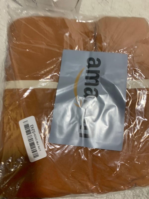 Photo 1 of PURE ERA Jersey Knit Duvet Cover Set 100% T-Shirt Cotton Super Soft Comfy 3pc Bedding Set with Zipper Closure (Solid Burnt Orange, Cal King)