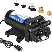 Photo 1 of ECO-WORTHY 110V AC Fresh Transfer Diaphragm Water Pump On Demand 5.5GPM 70PSI High Pressure Water Booster Pump 110 Volt with Pressure Switch for Irrigation Garden Hose Sprinkler Home RV
