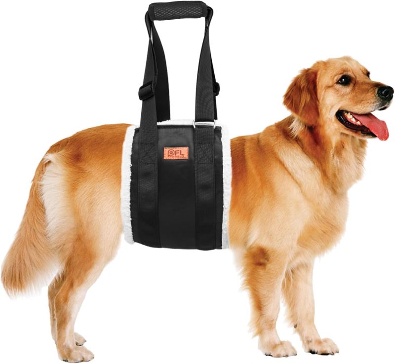 Photo 1 of Adjustable Dog Lift Harness Dog Sling for Large Dogs Hind Leg Support Soft Lift Support and Rehab Harness for Weak Rear Legs, Helps Senior, Injured, Disabled and After ACL Surgery Dogs Large
