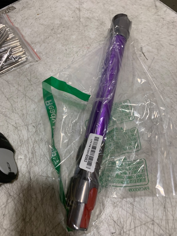 Photo 1 of Replacement Extension Wand Compatible With Dyson V7 V8 V10 V11 V15 Stick Vacuum Cleaners, Adjustable Tube Length 17.72"-27.56", Purple Accessories