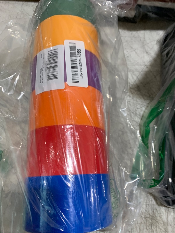 Photo 1 of Holifeos Colored Duct Tape - 6 Rolls, 2 Inch x 15 Yard Heavy Duty Tape in Yellow, Red, Orange, Blue, Purple, Green and Rainbow Patterns, Waterproof