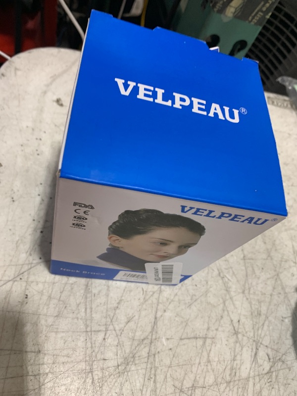 Photo 1 of VELPEAU Neck Brace for Neck Pain and Support - Soft Cervical Collar for Sleeping in Bed, Snoozing, Sleeping Upright, Anti-Snoring, Sleep Apnea for Women & Men (Blue, Comfort Version, Medium: 11.5-14"/3?)