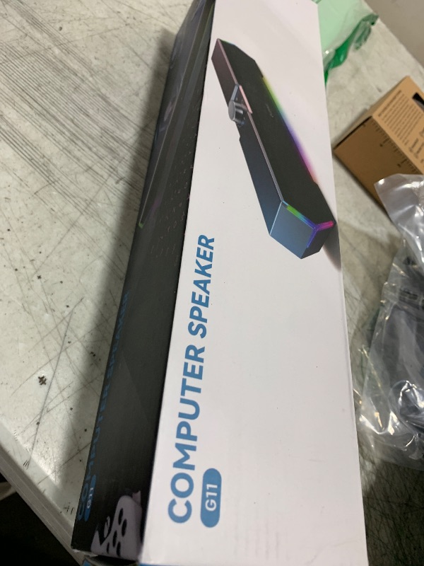 Photo 1 of LENRUE G11 Computer Speakers for Desktop, Touch Lights PC Speakers with Surge Clear Sound, USB C/USB Powered for Computer Desktop PC Laptop Monitor
