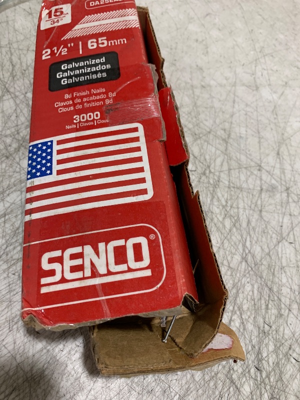 Photo 1 of Senco DA25EAB Angled Finish Nail, 15ga, 2-1/2 In, PK3000