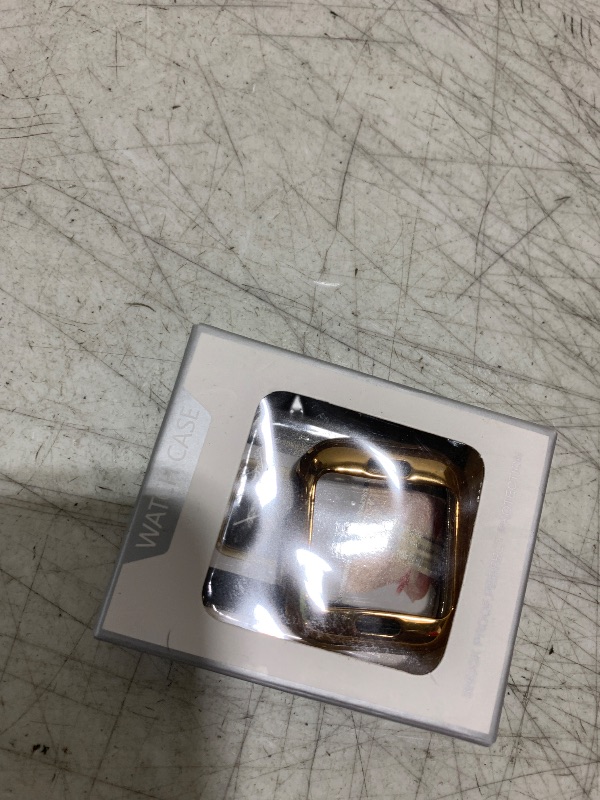 Photo 1 of JR.DM 41mm Soft Flexible TPU Case Compatible for Apple Watch Series 9/8/7 Touchable Screen Lightweight Anti-Scratch All-Around Protector Thin Guard Shockproof Cover Shiny Bumper for iWatch, Gold