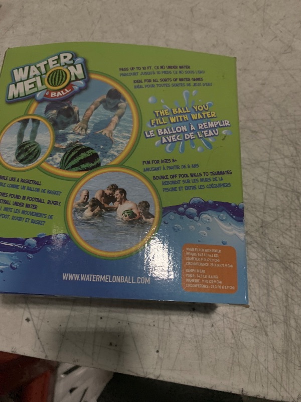 Photo 1 of Watermelon Ball The Original Pool Toys for Kids Ages 8-12 - 9 Inch Pool Ball for Teens, Adults, Family - Pool Games, Pool Toys, Fun Swimming Pool Games, Water Football, Tag, Diving and Beach Ball Play