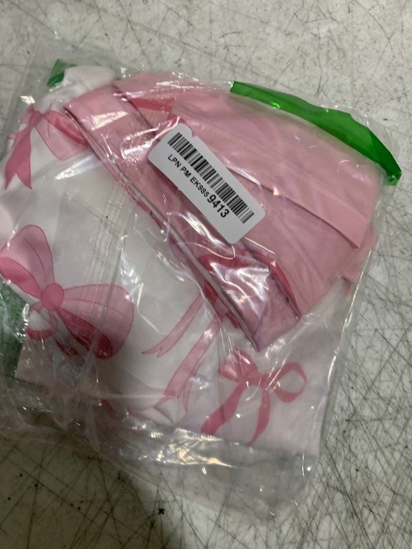 Photo 1 of Casuallined 4 Pairs Plus Size Farmers Gardening Arm Sleeves with Thumb Hole UV Sun Protection Compression Sleeve for Adult (Pink Bow Style)