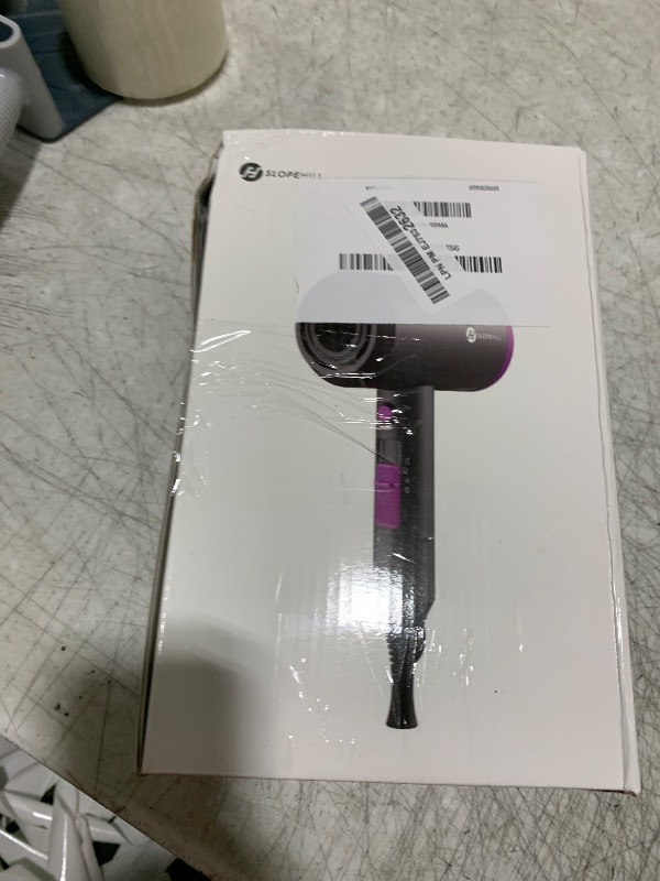 Photo 1 of slopehill Professional Ionic Hair Dryer, Powerful 1800W Fast Drying Low Noise Blow Dryer with 2 Concentrator Nozzle 1 Diffuser Attachments for Home Salon Travel (Black)