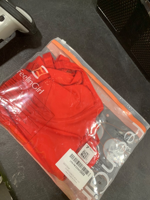 Photo 1 of FeelinGirl Red Bodysuits for Women Tummy Control Body Suits Thong Body Shaper Deep V Neck