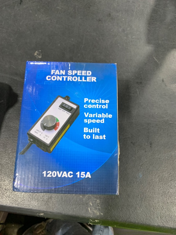 Photo 1 of CDMALL AC Motor Speed Controller 120V 15A Max Electronic Fan Speed Controller Variable Adjuster for Hydroponics Inline Duct Exhaust Ceiling Fans with 6' Long Cord