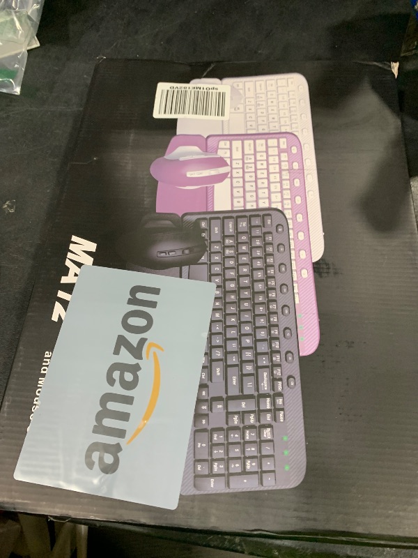 Photo 1 of Wireless Keyboard and Mouse Combo, Ergonomic Wave Keys, Cushioned Plam Rest, Comfortable Silent Natural Typing, 2.4G Lag-Free, Full Size Keyboards Cordless Set for Multi-OS, Windows/Mac -SABLUTE